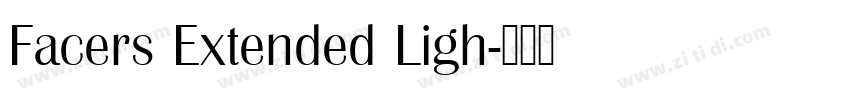 Facers Extended Ligh字体转换